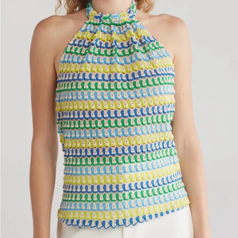 NWT Ramy Brook Cici knit halter top blouse
